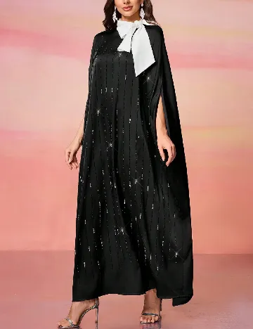 Rochie lunga Toleen, negru