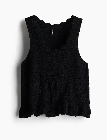 Top H&M, negru