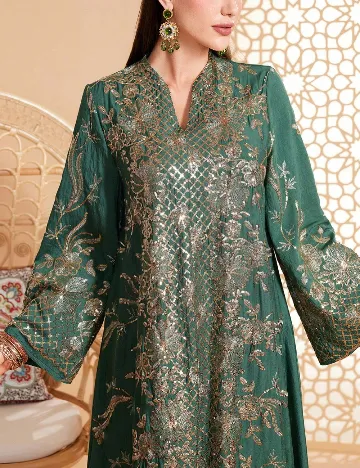 Rochie lunga Toleen, verde