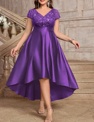 Rochie medie MISSMAY Plus Size, mov