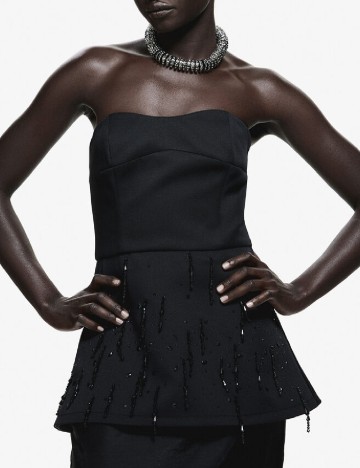 Top H&M, negru