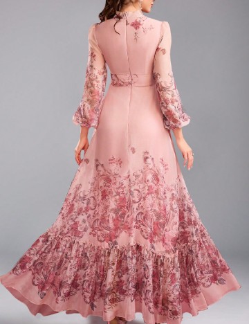Rochie lunga Toleen, roz