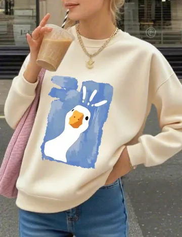 Bluza Shein Kids, crem