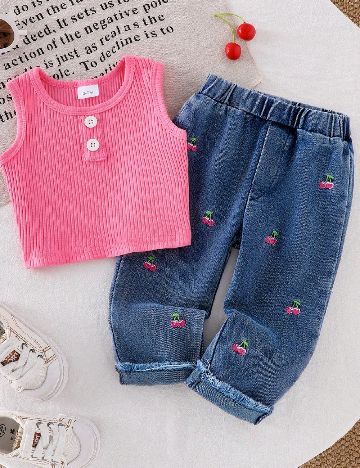 Compleu Shein Kids, mix culori