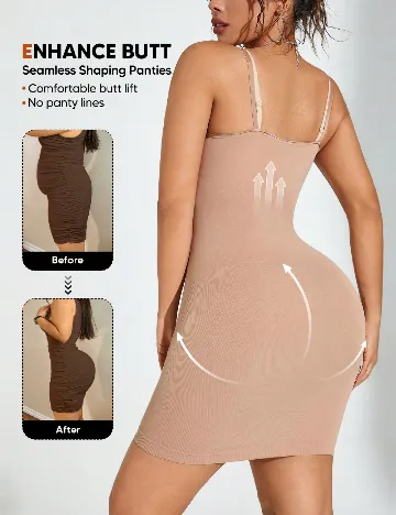 Rochie modelatoare SHEIN, crem