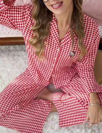 Pijama SHEIN, rosu