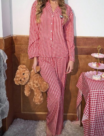 Pijama SHEIN, rosu