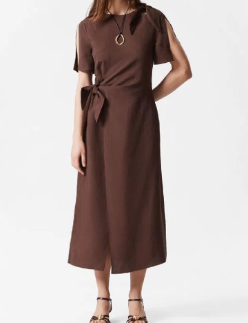 Rochie medie & other stories, maro