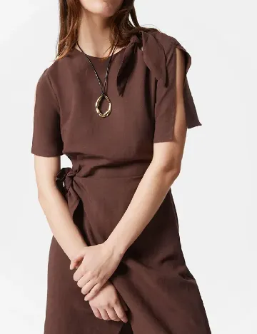 Rochie medie & other stories, maro