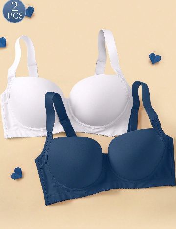 Set sutiene 2 bucati SHEIN CURVE, mix culori