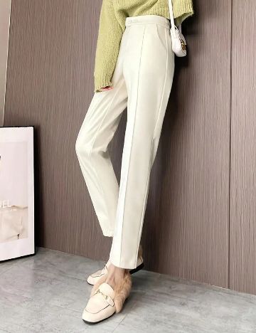 Pantaloni SHEIN, ecru