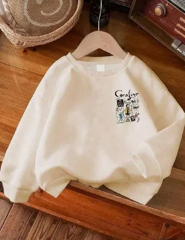 Bluza Shein Kids, crem