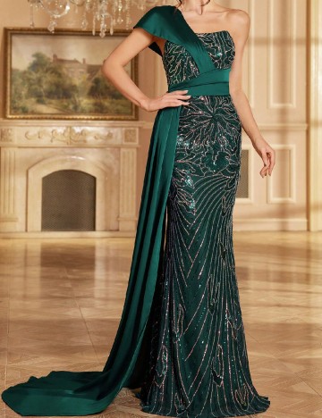 Rochie lunga SHEIN, verde