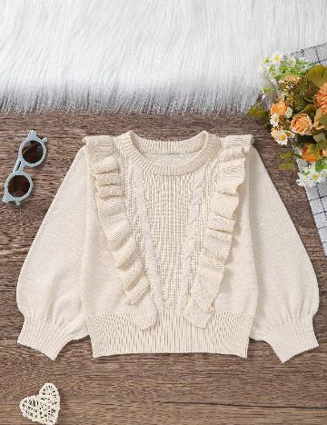 Bluza Shein Kids, crem