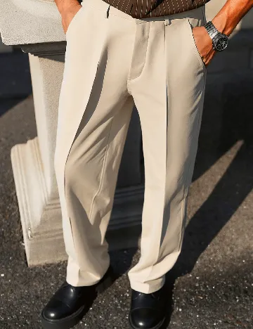 Pantaloni SHEIN, crem