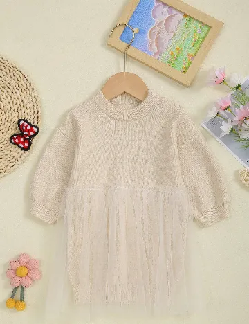 Rochie Shein Kids, crem