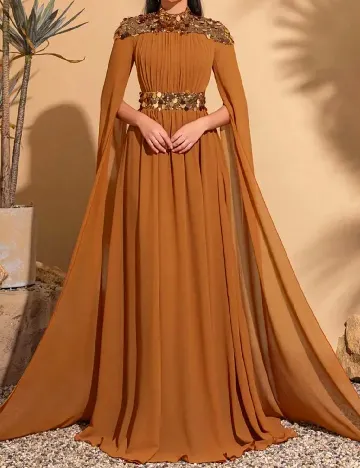 Rochie lunga SHEIN, maro