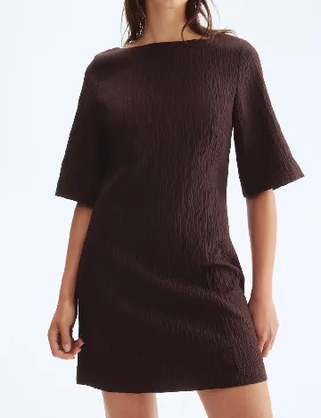 Rochie scurta H&M, maro