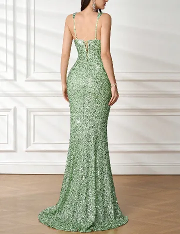 Rochie lunga ADYCE, verde