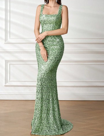 Rochie lunga ADYCE, verde
