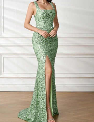 Rochie lunga ADYCE, verde