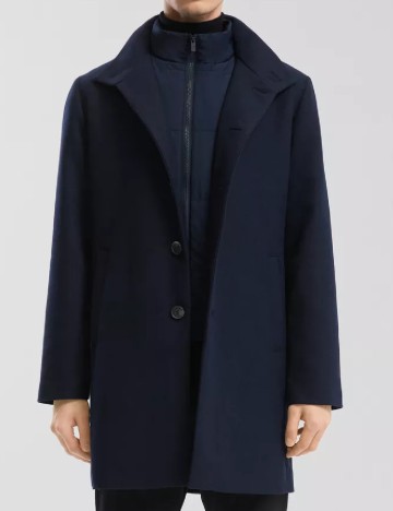 Palton Q/S, bleumarin