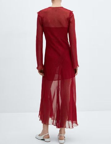 Rochie lunga Mango, rosu