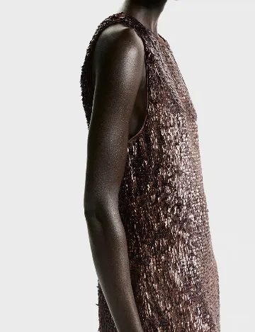 Rochie scurta H&M, maro