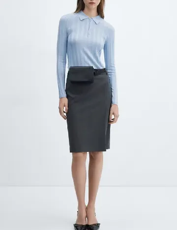 Bluza Mango, albastru