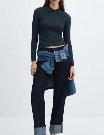 Bluza Mango, bleumarin