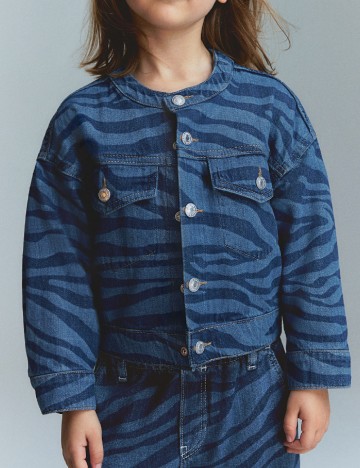 Jacheta H&M, albastru