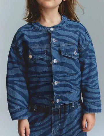 Jacheta H&M, albastru