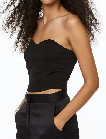 Top H&M, negru