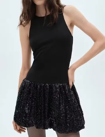 Rochie scurta Mango, negru