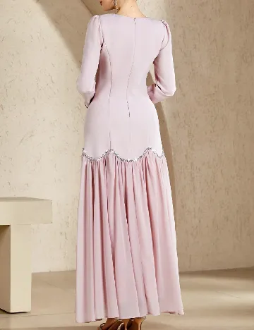 Rochie lunga Toleen, roz