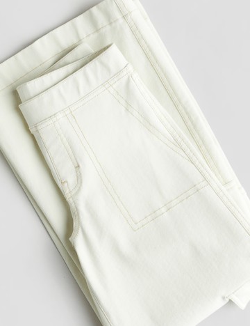 Pantaloni H&M, crem