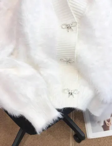Cardigan SHEIN, alb