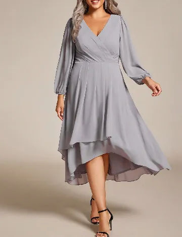 Rochie medie SHEIN CURVE, gri