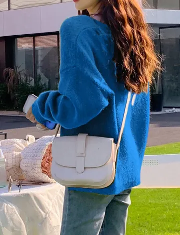 Cardigan Oversize Alicedudu, albastru