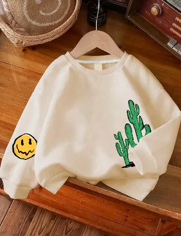 Bluza Shein Kids, crem