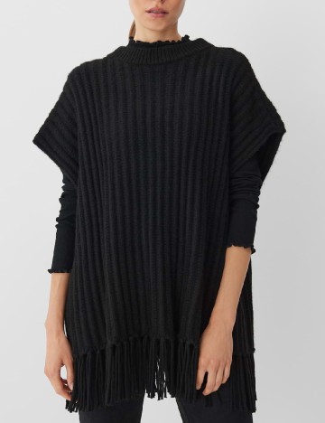 Poncho Opus, negru