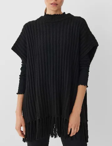 Poncho Opus, negru