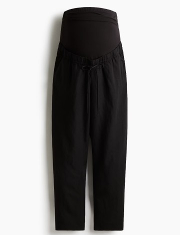 Pantaloni H&M MAMA, negru