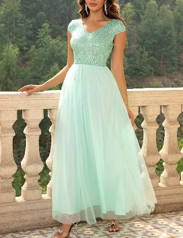 Rochie lunga SHEIN, verde
