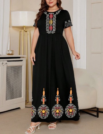 Rochie lunga SHEIN CURVE, negru