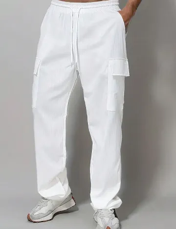 Pantaloni SHEIN, alb
