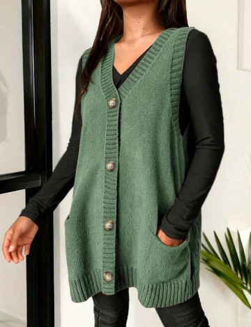 Vesta oversize SHEIN CURVE, verde