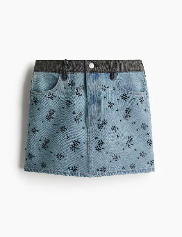 Fusta H&M, albastru