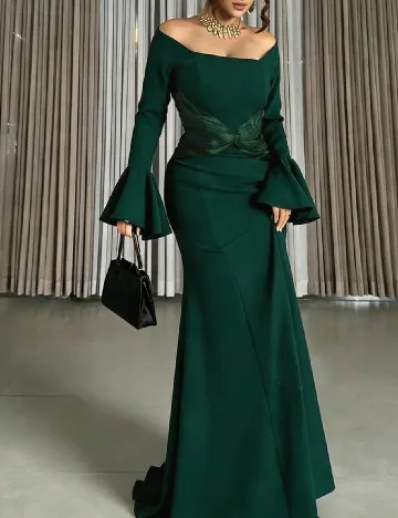 Rochie lunga SHEIN, verde