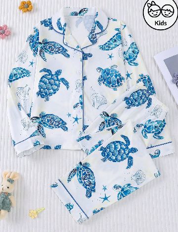 Pijama Shein Kids, alb
